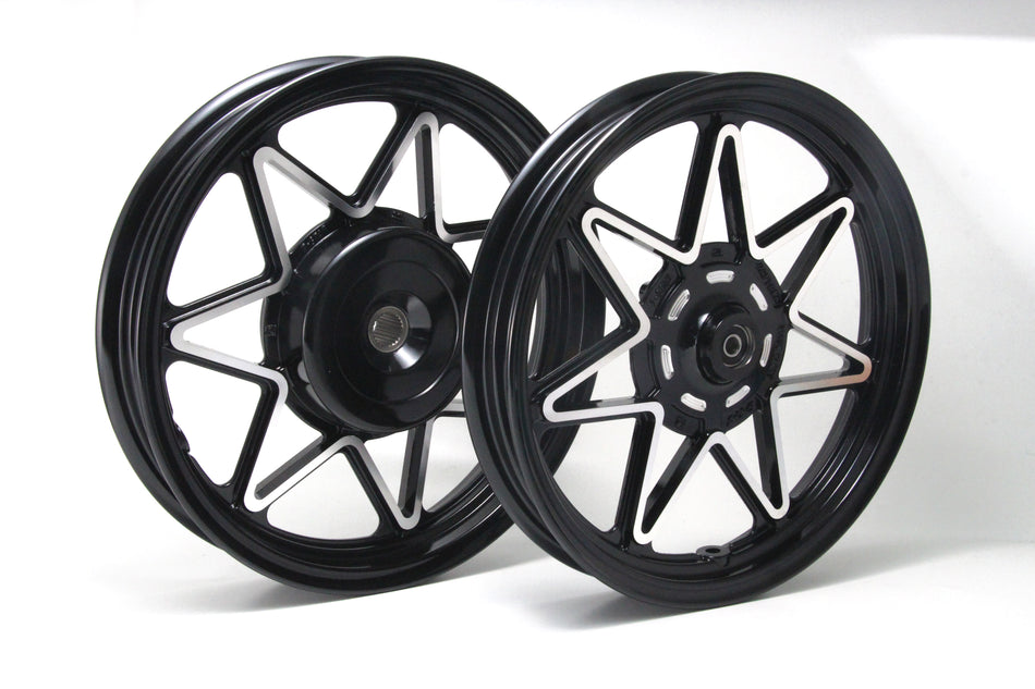 Velg Daytona Seven Star Wheel, Hitam, Vario CBS, Vario 125/150