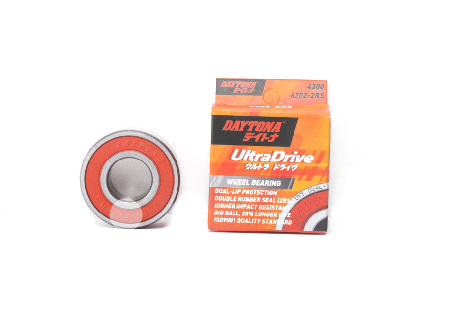 Pit-In Bearing Roda Daytona Ultra Drive, 6202-2RS  Ninja150R/RR,KLX150,Ninja250Carb,RXK,Scorpio,Thunder