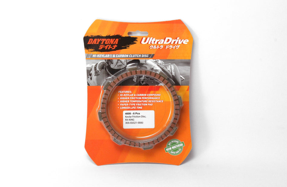 Kampas Kopling Ultra Drive Kampas Kopling, 6pcs, Orange, RX-KING, 3KA-E6321-00(6)