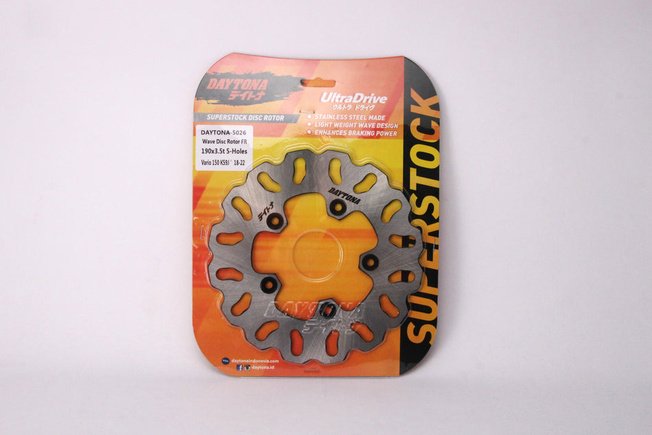 Disc Rotor Daytona Superstock Front, Vario 150 LED Lubang 5 (18-22),45351-K59