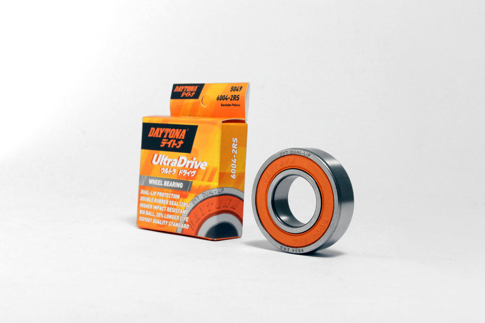 Pit-In Bearing Roda Daytona Ultra Drive, 6004-2RS (bearing gir belakang)  F1zr, jup-z, jup-mx, vega,vixion, byson, r15
