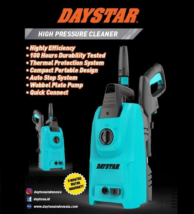 Daystar High Pressure Cleaner 304-600, Alat cuci Steam Motor dan Mobil