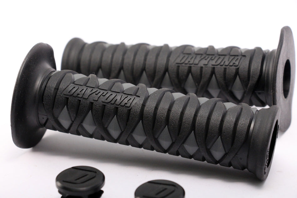 Daytona Grip Katana, Black&Gray -with 2pcs of end cap, 2 Color