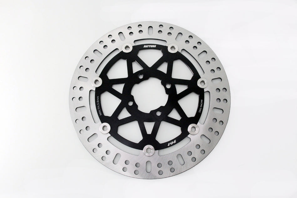 Disc Rotor Daytona Semi-Floating Disc (Fr), Yamaha Jupiter Z, 298mm, 4-Hole, Billet Bracket & Bolts