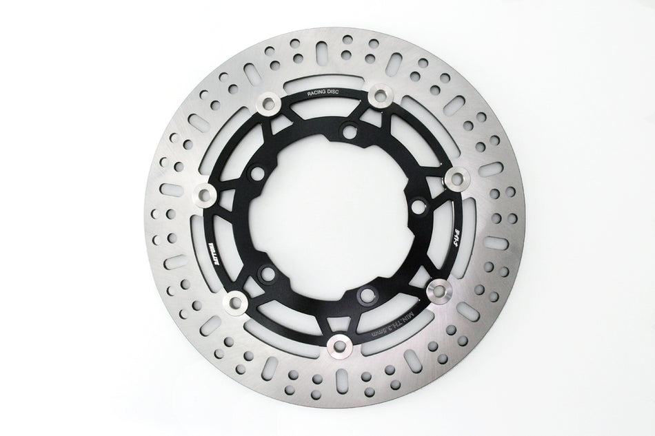 Disc Rotor Daytona Semi-Floating Disc (Fr), Yamaha MX-King, 298mm x 4.0t 5-Hole, Billet Bracket & Bolts