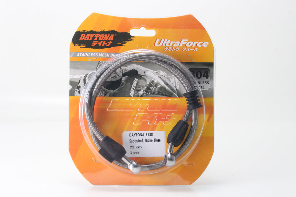 Selang Rem Racing Daytona 75cm, Transparan, Tahan Karat, Sonic, Ninja R, Vixion Old, R25, Z1