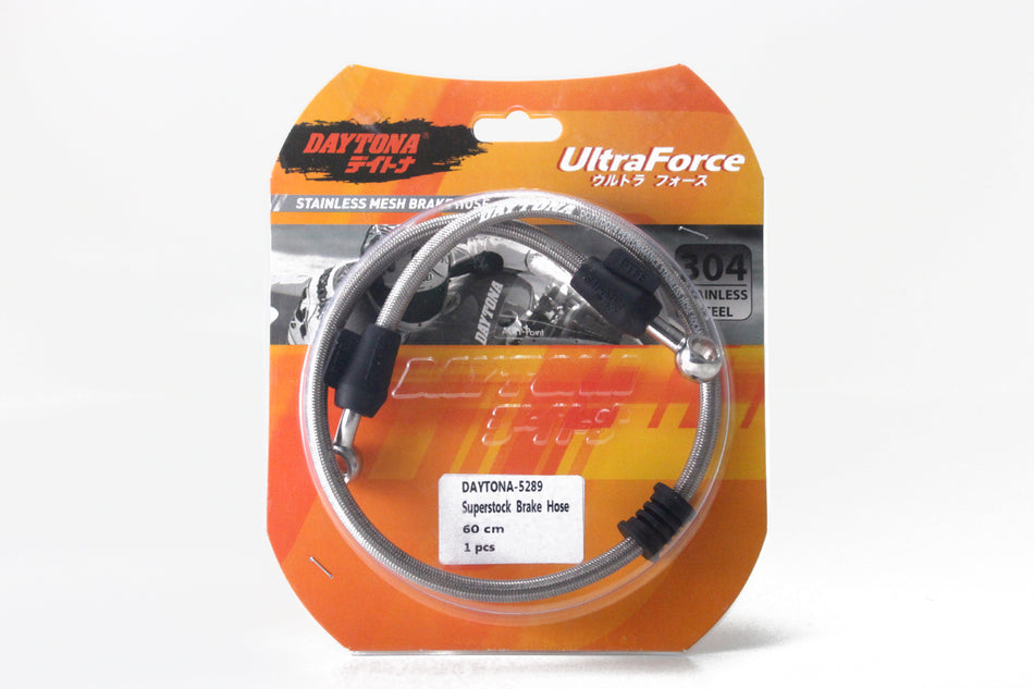 Selang Rem Racing Daytona 60cm, Transparan, Tahan Karat, SupraX125 (Rr), MX135 (rr)