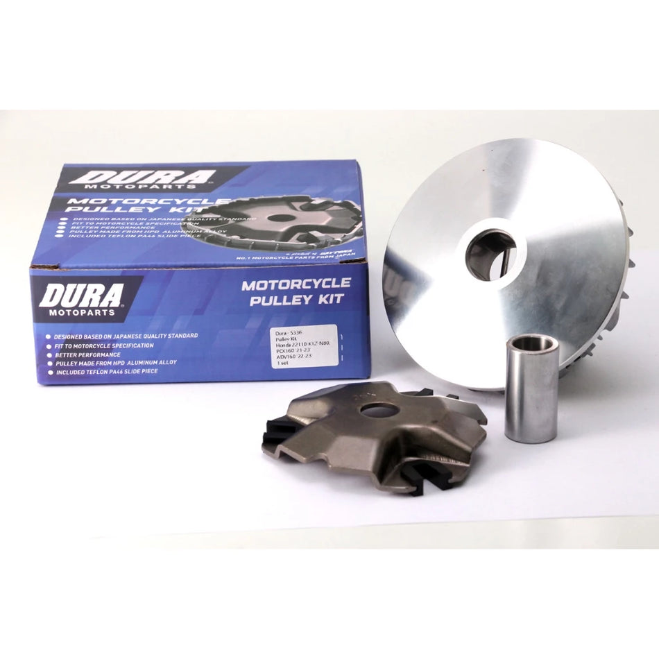 DURA Pulley Kit, HONDA K1Z PCX150,160 (Pulley, Ram Plate, Slider, Bushing)