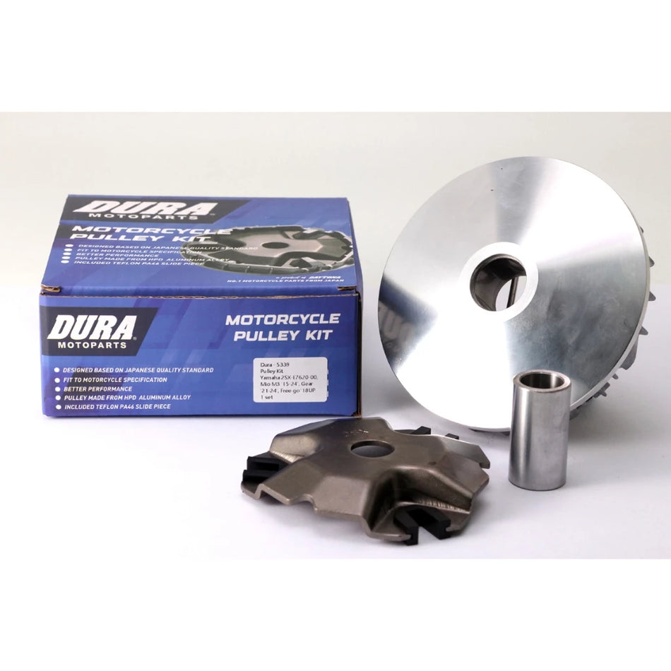 DURA Pulley Kit, YAMAHA 2SX Mio M3, Gear (Pulley, Ram Plate, Slider, Bushing)