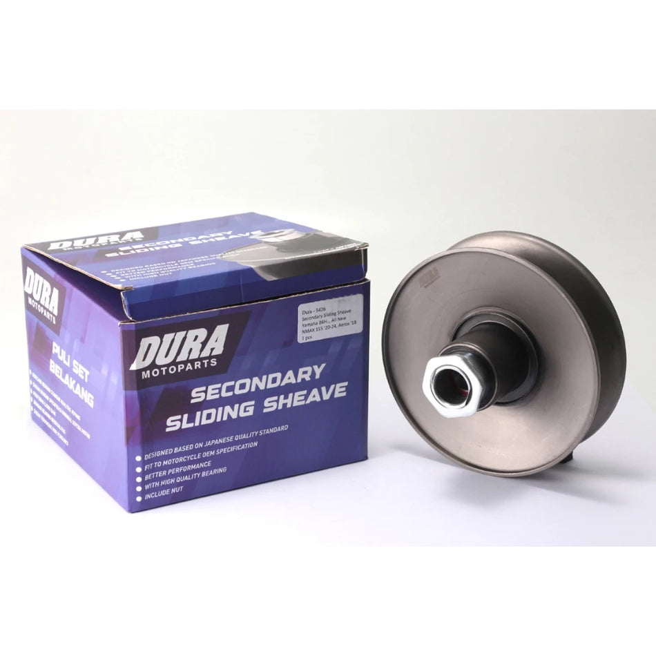 DURA Secondary Sliding Sheave, Yamaha B6H.., All New NMAX 155 '20-24, Aerox 17up, Lexi 19up