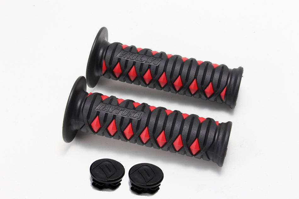 Daytona Grip Katana, Red&Black -with 2pcs of end cap, 2 Color