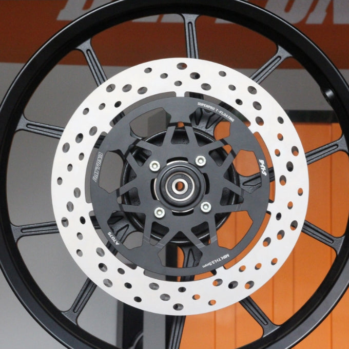 Disc Rotor Superpro T-Floating Disc, Tornado Holes Yamaha Jupiter Z (Fr), Ø300 with BRKT, Black