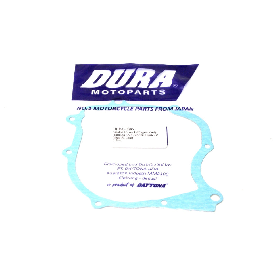 DURA Gasket Cover L/Magnet Only, Yamaha 3SO,Jupiter,Jupiter z,Vega R,Cript, 0.55mm