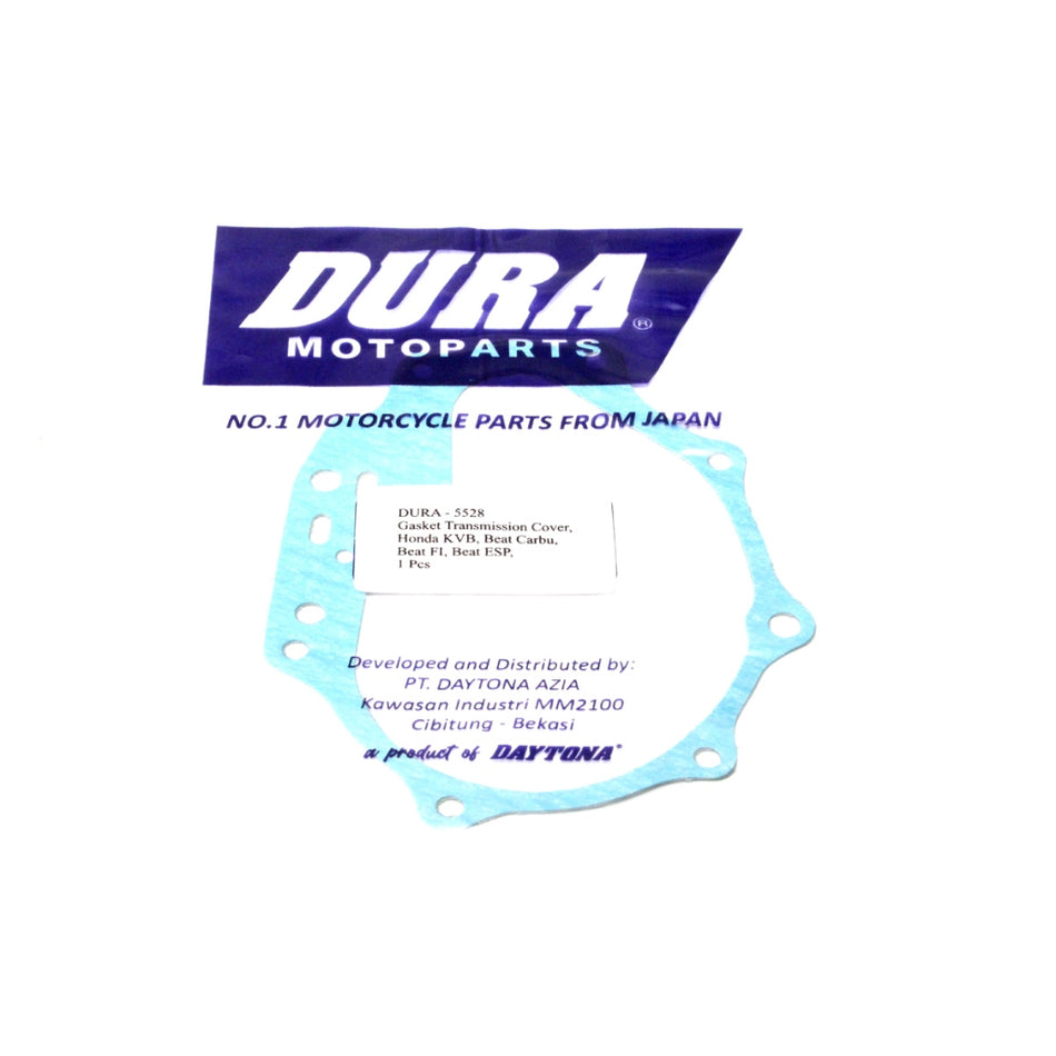 DURA Gasket Transmission Cover, Honda KVB, Beat Carbu,BeatFi,Beat Esp,Vario, 0.55mm
