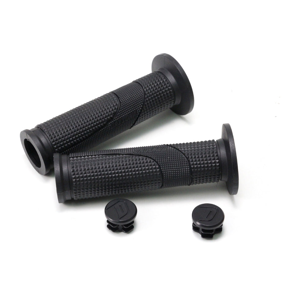 Daytona Road Race Grip 2, Black with 2 pcs of end cap