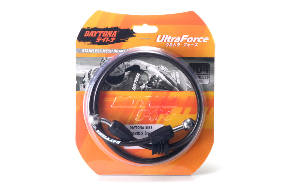 Selang Rem Racing Daytona 95cm, Carbon Black, Tahan Karat, Beat Fi, Vario 125 / 150, Aerox