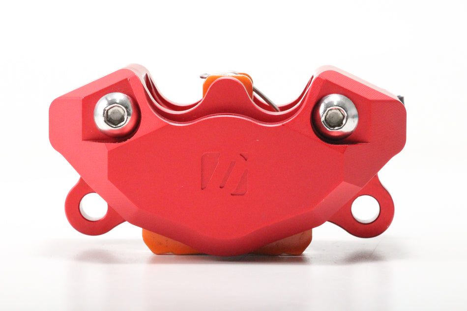 CNC 2 Piston Caliper/Kaliper Rem, Red Color, Size Piston 2 x 32mm