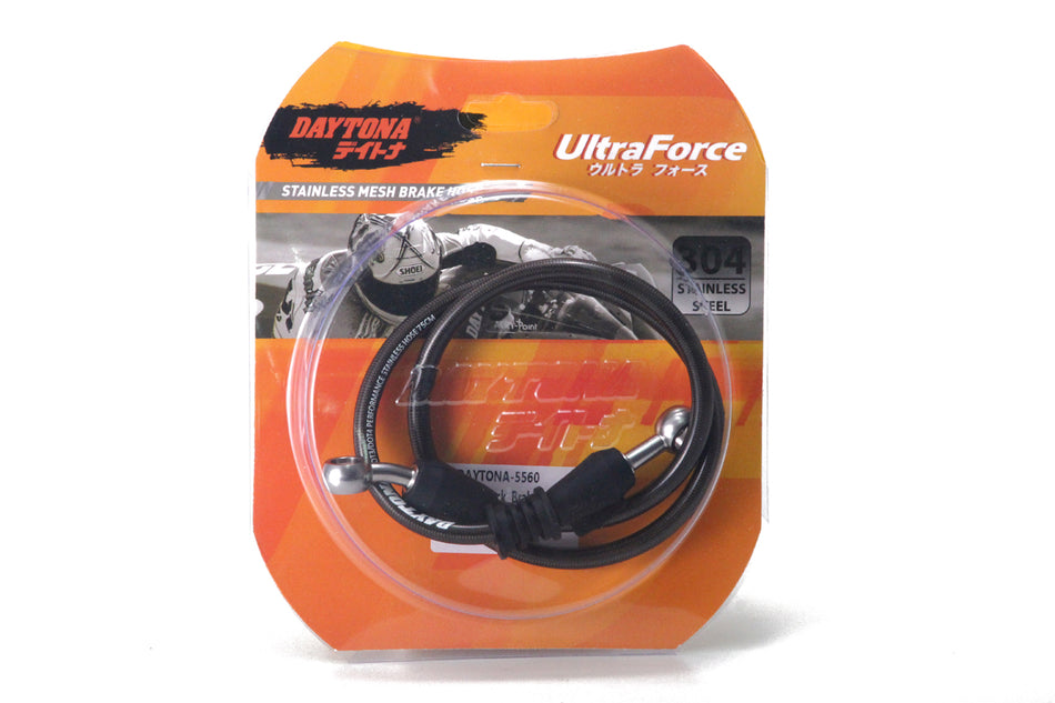 Selang Rem Racing Daytona 75cm, Carbon Black, Tahan Karat, Sonic, Ninja R, Vixion Old, R25, Z1