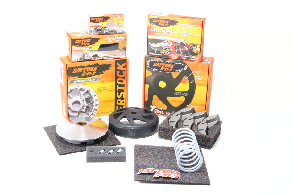 Paket Kirian CVT UP Grade, Stage 4 Daily FULL, Nmax 19-24 (B6H), Aerox (B65), Per CVT, Per Sentri,Kampas Ganda, Pulley, Mangkok Ganda